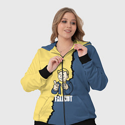 Женский 3D-костюм Fallout logo boy, цвет: 3D-черный — фото 2