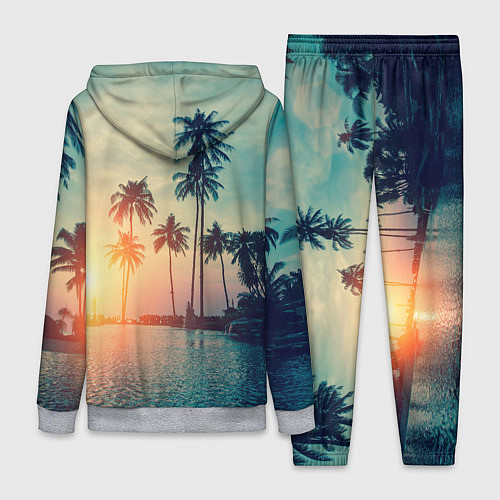 Женский костюм Пальмы / 3D-Меланж – фото 2