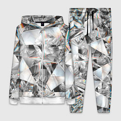 Женский 3D-костюм Зеркальный калейдоскоп, цвет: 3D-белый