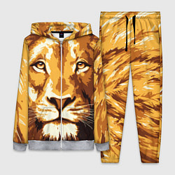 Женский 3D-костюм Взгляд льва, цвет: 3D-меланж