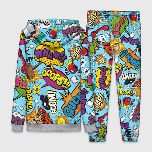 Женский костюм Pop art comics / 3D-Меланж – фото 2