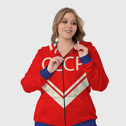 Женский 3D-костюм СССР хоккейная форма, цвет: 3D-синий — фото 2