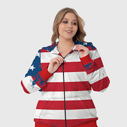 Женский 3D-костюм Америка, цвет: 3D-красный — фото 2