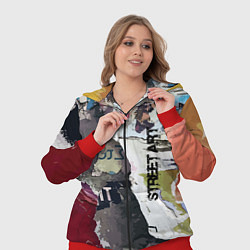 Женский 3D-костюм Street art, цвет: 3D-красный — фото 2