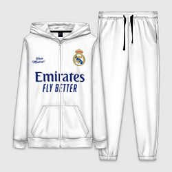 Женский 3D-костюм REAL MADRID, домашняя 2021, цвет: 3D-белый