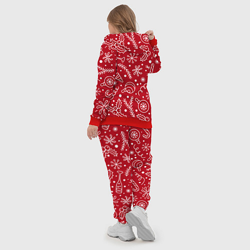 Женский костюм Новогоднее настроение / 3D-Красный – фото 5
