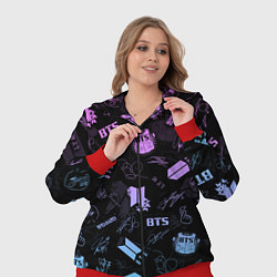 Женский 3D-костюм BTS, цвет: 3D-красный — фото 2