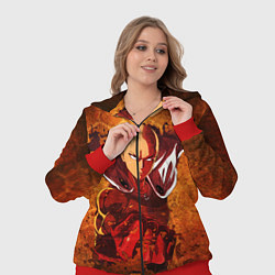 Женский 3D-костюм Ванпанчмен, цвет: 3D-красный — фото 2