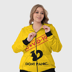 Женский 3D-костюм Dont Panic covid-19, цвет: 3D-черный — фото 2