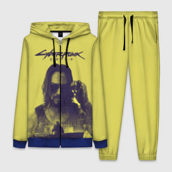 Женский 3D-костюм Cyberpunk 2077, цвет: 3D-синий