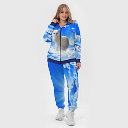 Женский 3D-костюм Кот в облаках, цвет: 3D-синий — фото 2