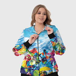 Женский 3D-костюм Палитра сноуборд, цвет: 3D-черный — фото 2