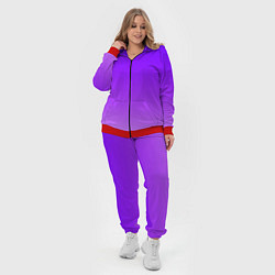 Женский 3D-костюм Фиолетовый космос, цвет: 3D-красный — фото 2