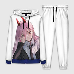 Женский 3D-костюм Человек Бензопила, цвет: 3D-синий