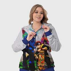 Женский 3D-костюм На скейте в бесконечность, цвет: 3D-синий — фото 2