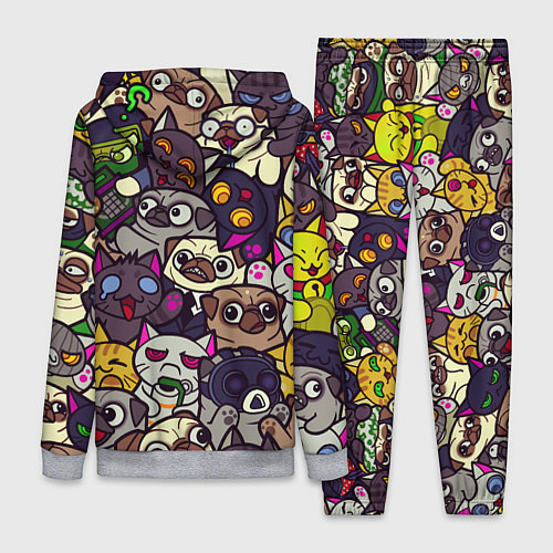 Женский костюм CS:GO - Paw Paw Лапки / 3D-Меланж – фото 2