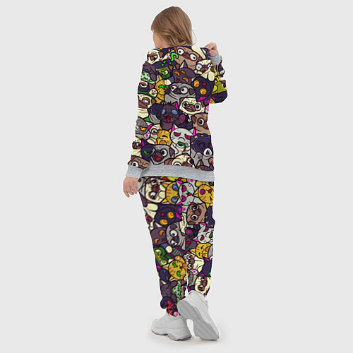 Женский костюм CS:GO - Paw Paw Лапки / 3D-Меланж – фото 5