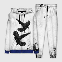 Женский 3D-костюм Gothic crows, цвет: 3D-синий