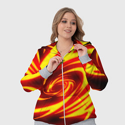 Женский 3D-костюм ОГНЕННЫЕ ВОЛНЫ FIRE STRIPES, цвет: 3D-меланж — фото 2