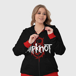 Женский 3D-костюм Slipknot Надпись, цвет: 3D-красный — фото 2