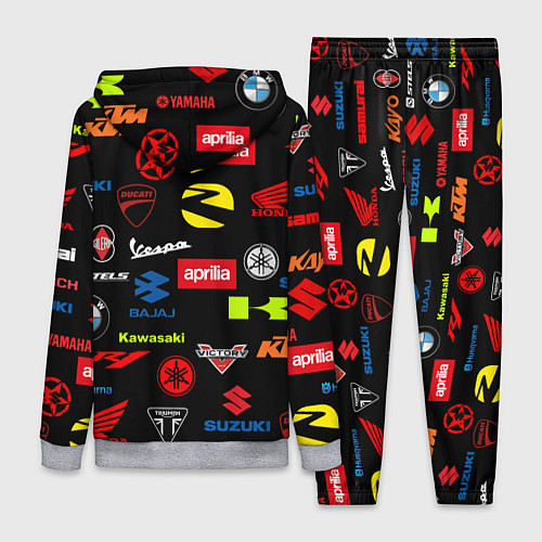 Женский костюм Motorcycle pattern Мото паттерн Z / 3D-Меланж – фото 2