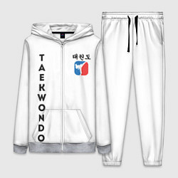 Женский 3D-костюм Тхэквондо Taekwondo, цвет: 3D-меланж