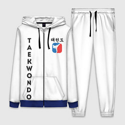 Женский 3D-костюм Тхэквондо Taekwondo, цвет: 3D-синий