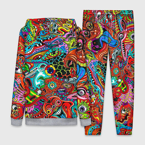 Женский костюм Яркая абстракция bright abstraction / 3D-Меланж – фото 2