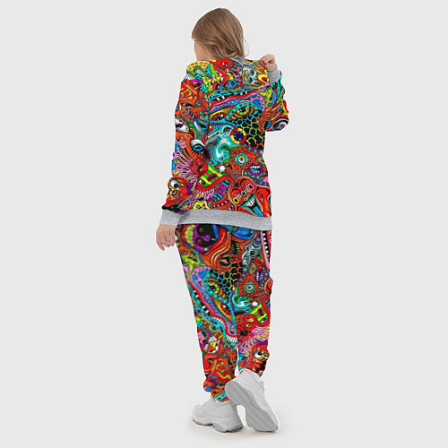 Женский костюм Яркая абстракция bright abstraction / 3D-Меланж – фото 5