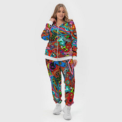 Женский 3D-костюм Яркая абстракция bright abstraction, цвет: 3D-белый — фото 2