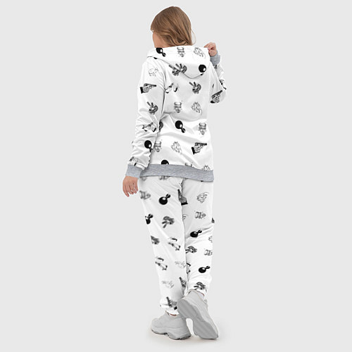 Женский костюм Кровосток Паттерн Z / 3D-Меланж – фото 5