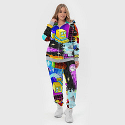 Женский 3D-костюм Geometry Dash: Art, цвет: 3D-меланж — фото 2