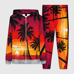 Женский 3D-костюм Гавайский закат, цвет: 3D-меланж