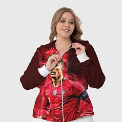 Женский 3D-костюм Криштиану Роналду Португалия, цвет: 3D-белый — фото 2