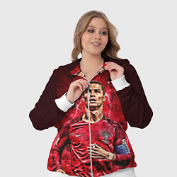 Женский 3D-костюм Cristiano Ronaldo Portugal, цвет: 3D-белый — фото 2