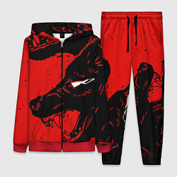 Женский 3D-костюм Красный волк 3D, цвет: 3D-красный