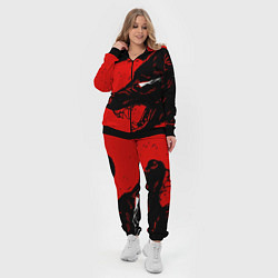 Женский 3D-костюм Красный волк 3D, цвет: 3D-черный — фото 2