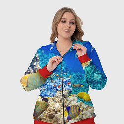 Женский 3D-костюм Морской мир, цвет: 3D-красный — фото 2