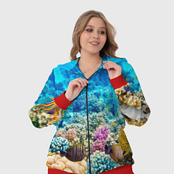 Женский 3D-костюм Риф, цвет: 3D-красный — фото 2