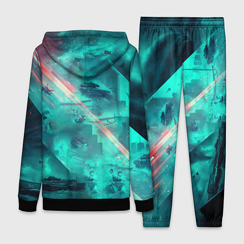 Женский костюм Баттлфилд 2042 / 3D-Черный – фото 2