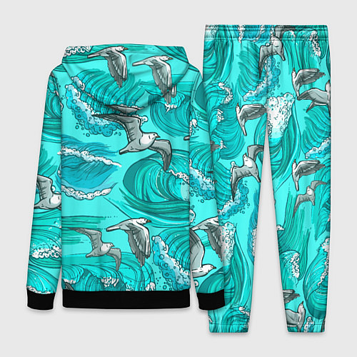 Женский костюм Чайки в море / 3D-Черный – фото 2