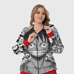 Женский 3D-костюм Луфи улыбается one piece, цвет: 3D-красный — фото 2