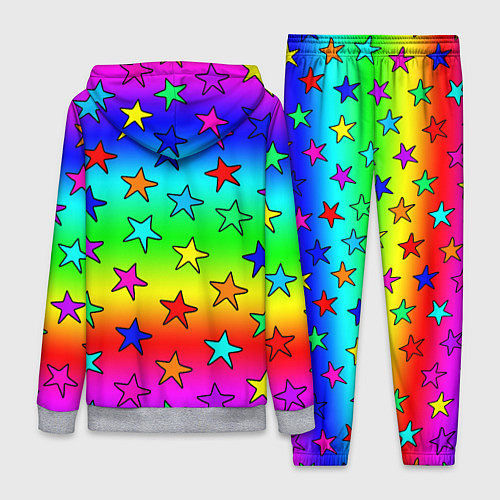 Женский костюм Радужные звезды / 3D-Меланж – фото 2
