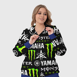 Женский 3D-костюм YAMAHA X MONSTER SPORT, цвет: 3D-синий — фото 2