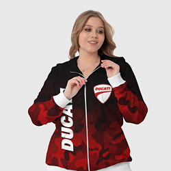 Женский 3D-костюм DUCATI ДУКАТИ КАМУФЛЯЖ, цвет: 3D-белый — фото 2