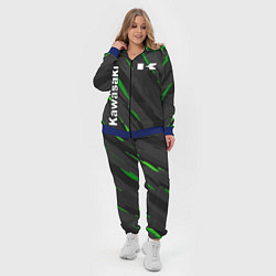 Женский 3D-костюм KAWASAKI КАВАСАКИ SPORT, цвет: 3D-синий — фото 2