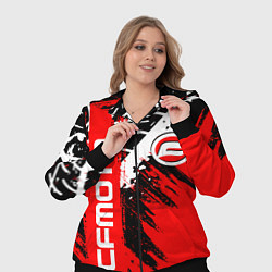 Женский 3D-костюм CFmoto СФ мото RED STYLE, цвет: 3D-черный — фото 2