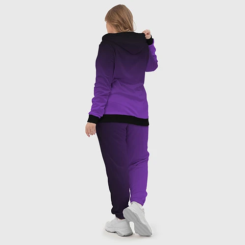 Женский костюм Ночной градиент Фиолетовый / 3D-Черный – фото 5