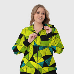 Женский 3D-костюм Гранжевый яркий зеленый, цвет: 3D-черный — фото 2