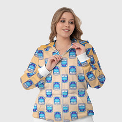 Женский 3D-костюм Сгущенка паттерн, цвет: 3D-белый — фото 2